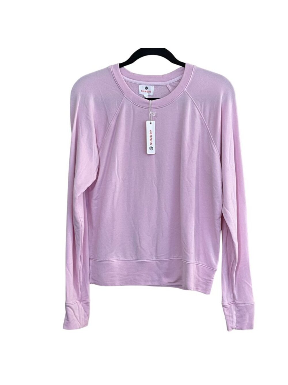 Sundry Pink Crewneck Pullover Sweatshirt Long Sleeve Top NEW Medium